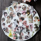 Elegant Woman Vellum Stickers