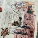Elegant Woman Vellum Stickers