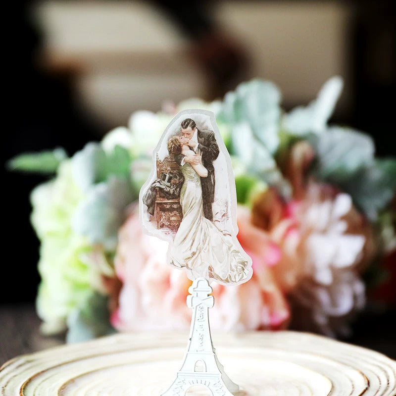 Elegant Woman Vellum Stickers