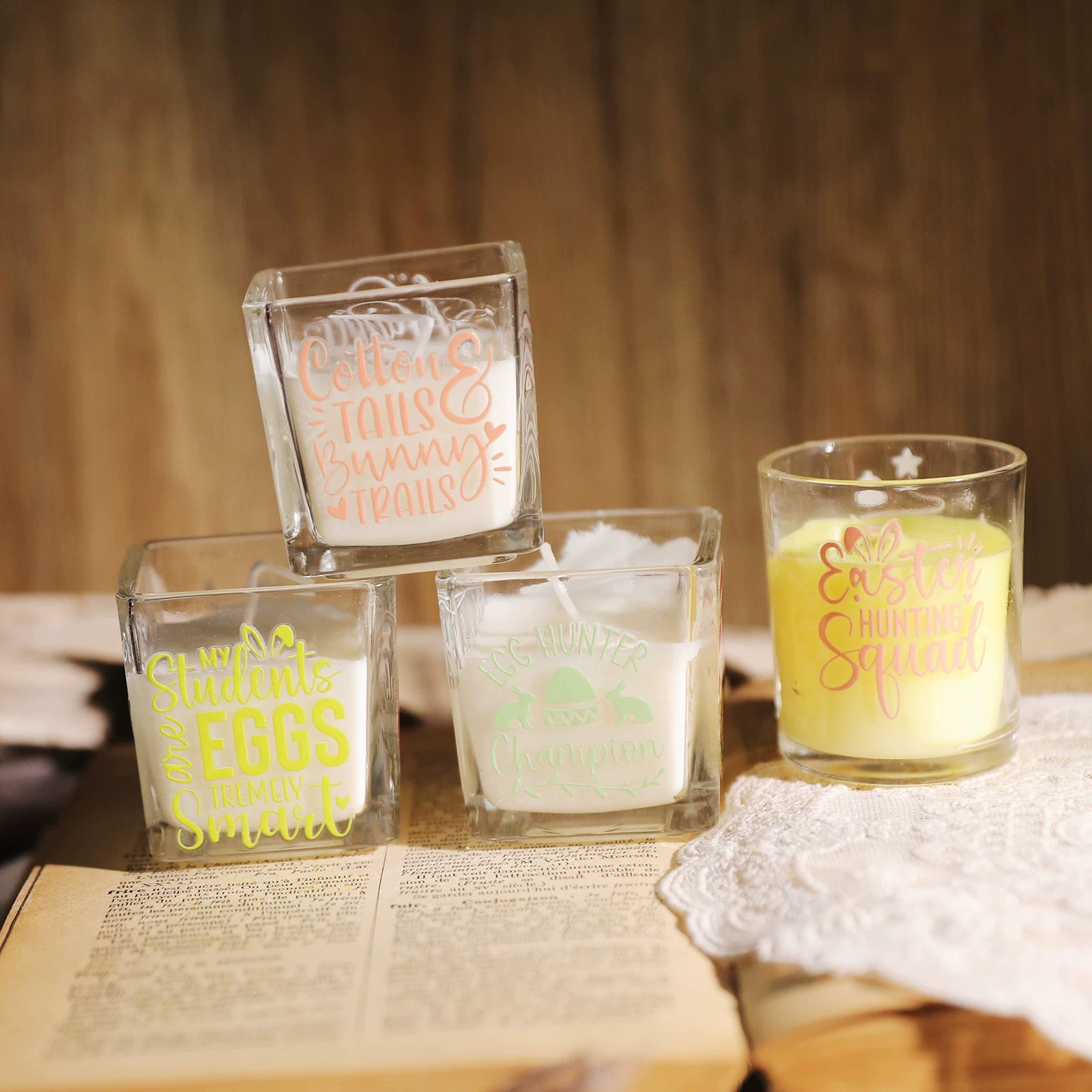 Easter Phrases UV-DTF Rub-on Stickers