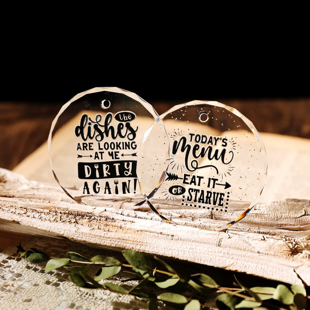 Kitchen Phrases UV-DTF Rub-on Stickers