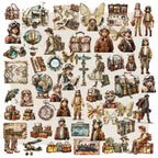Steam Travel Vellum Stickers