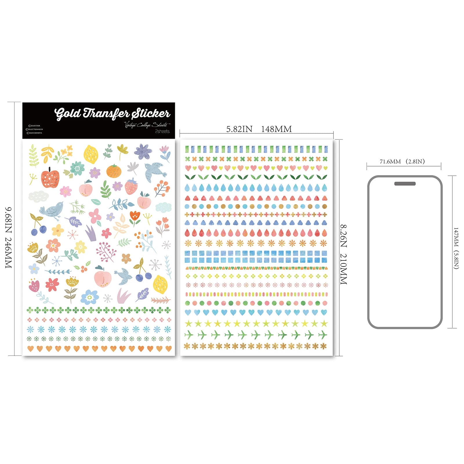 MIini Decorations UV-DTF Rub-on Stickers
