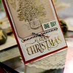 Gold Foil Christmas Rub-on Transfer Stickers