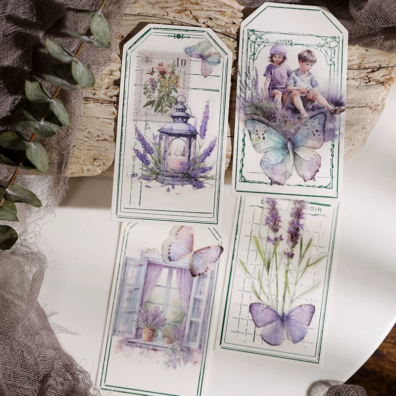 Lavender Vellum Stickers