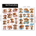 West Highland Cow UV-DTF Rub-on Stickers