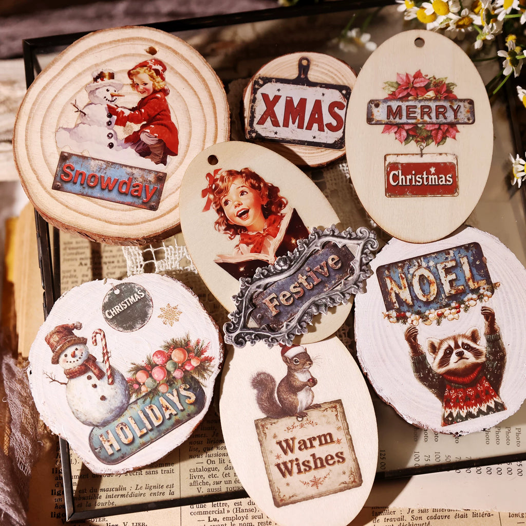 Christmas Signs Matte Rub-on Transfers