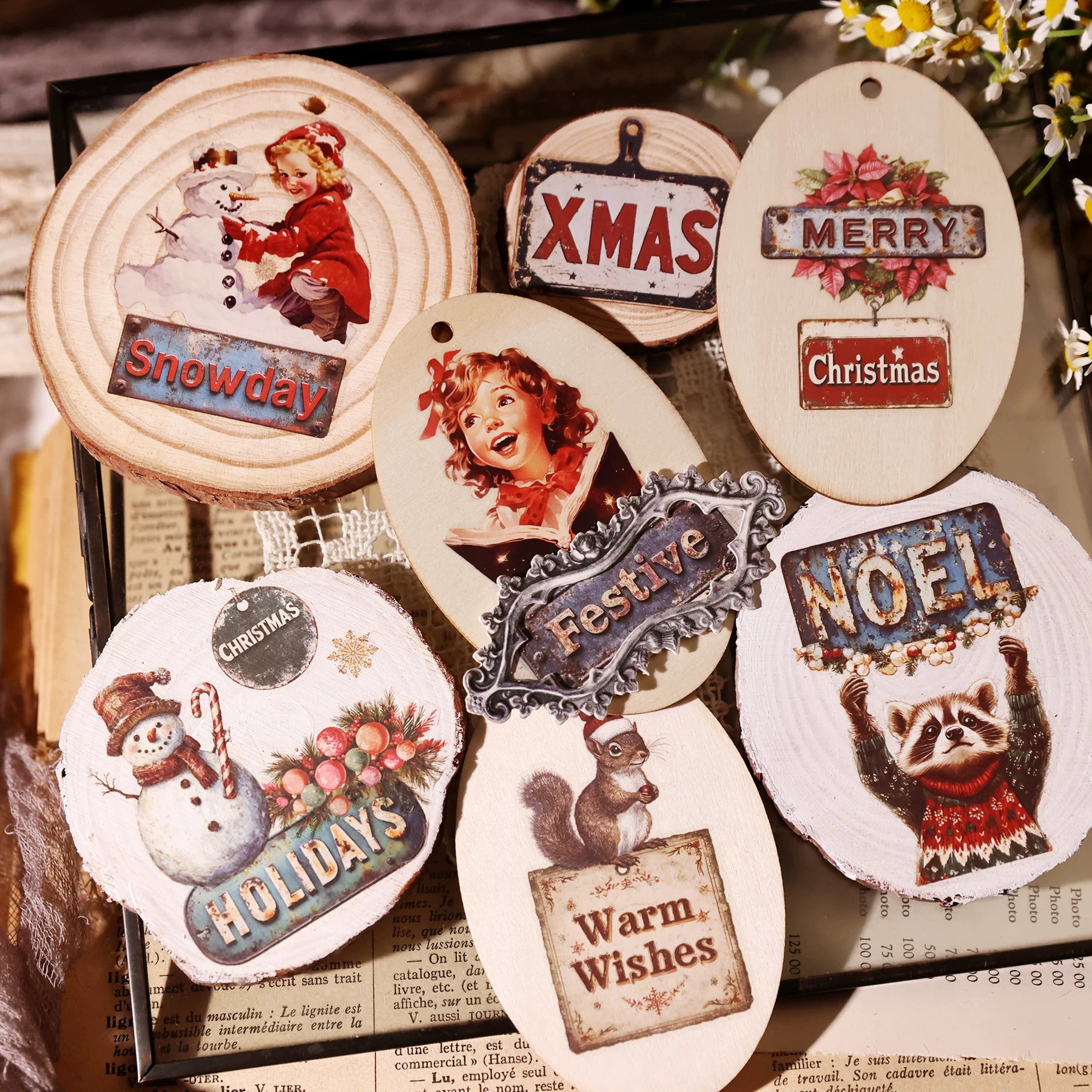 Christmas Signs Matte Rub-on Transfers