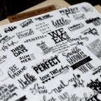 90PCS Positive Words and Phrases Vellum Stickers