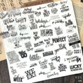 90PCS Positive Words and Phrases Vellum Stickers