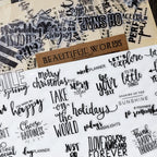 90PCS Positive Words and Phrases Vellum Stickers