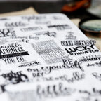 90PCS Positive Words and Phrases Vellum Stickers
