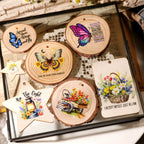 Butterflies Phrases UV-DTF Rub-on Stickers