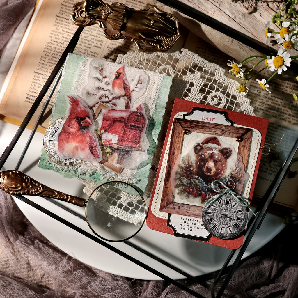 Christmas Bear Vellum Stickers