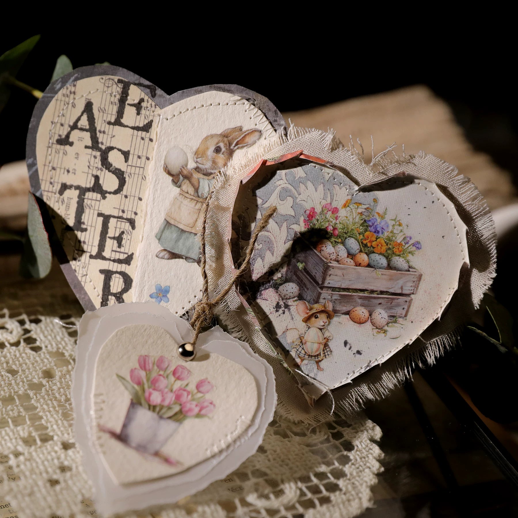 Easter Matte Rub-on Transfers - Blue