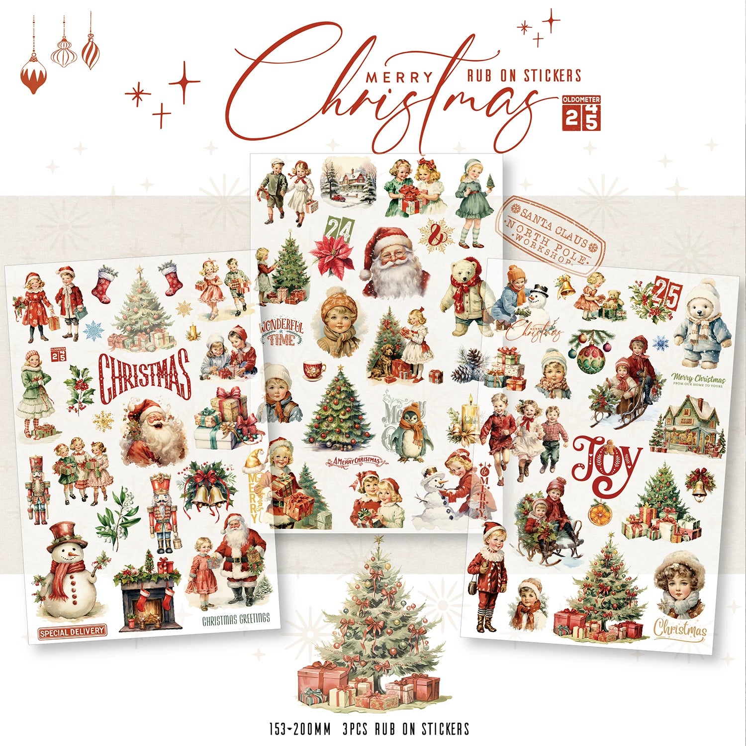 Christmas Classics Matte Rub-on Transfers