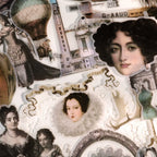 Classical Copperplate Prints Vellum Stickers