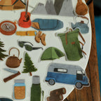 Camping Vellum Stickers