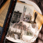 Classical Copperplate Prints Vellum Stickers