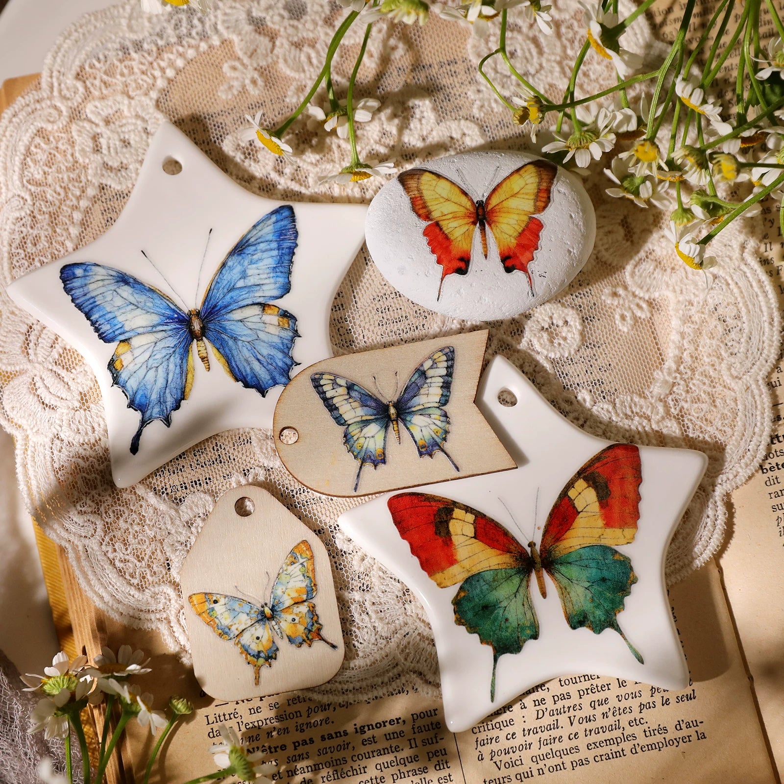 Butterflies UV-DTF Rub-on Stickers
