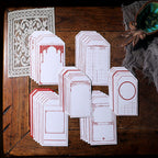 Retro Letterpress Printed Label Tag Cards