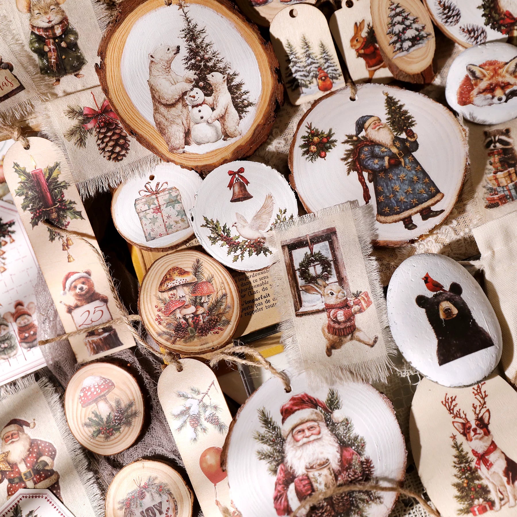 Christmas Matte Rub-on Transfers