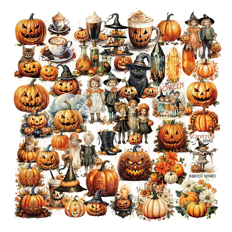 Halloween Pumpkin Vellum Stickers