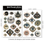 Halloween Eyes UV-DTF Rub-on Stickers