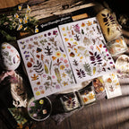 Dried Small Plants UV-DTF Rub-on Stickers