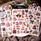 Halloween Pink Matte Rub-on Transfers