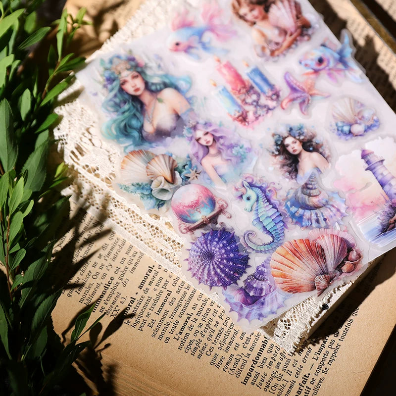 Mermaid Vellum Stickers