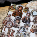 Steam Travel Vellum Stickers