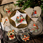 Christmas Birds UV-DTF Rub-on Stickers
