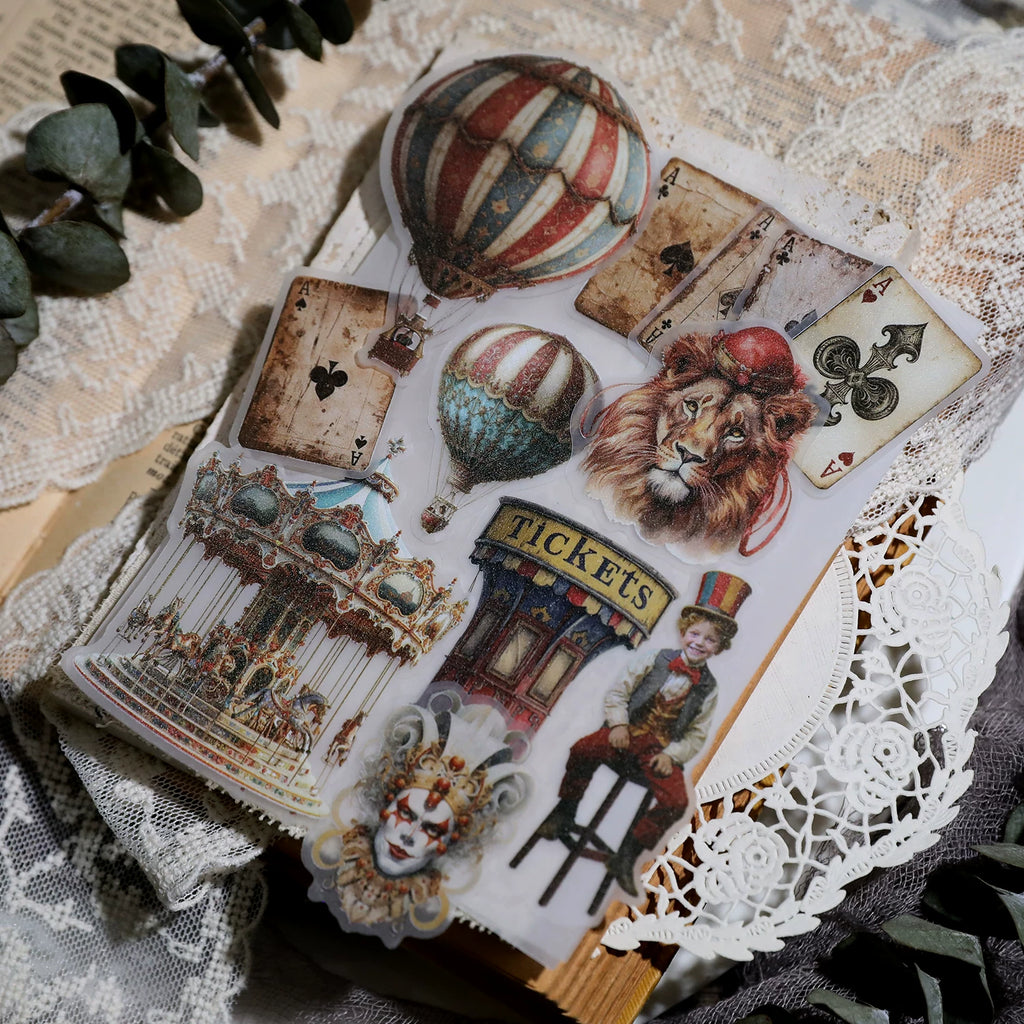 Circus Vellum Stickers
