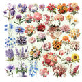 Blooming Flowers Vellum Stickers