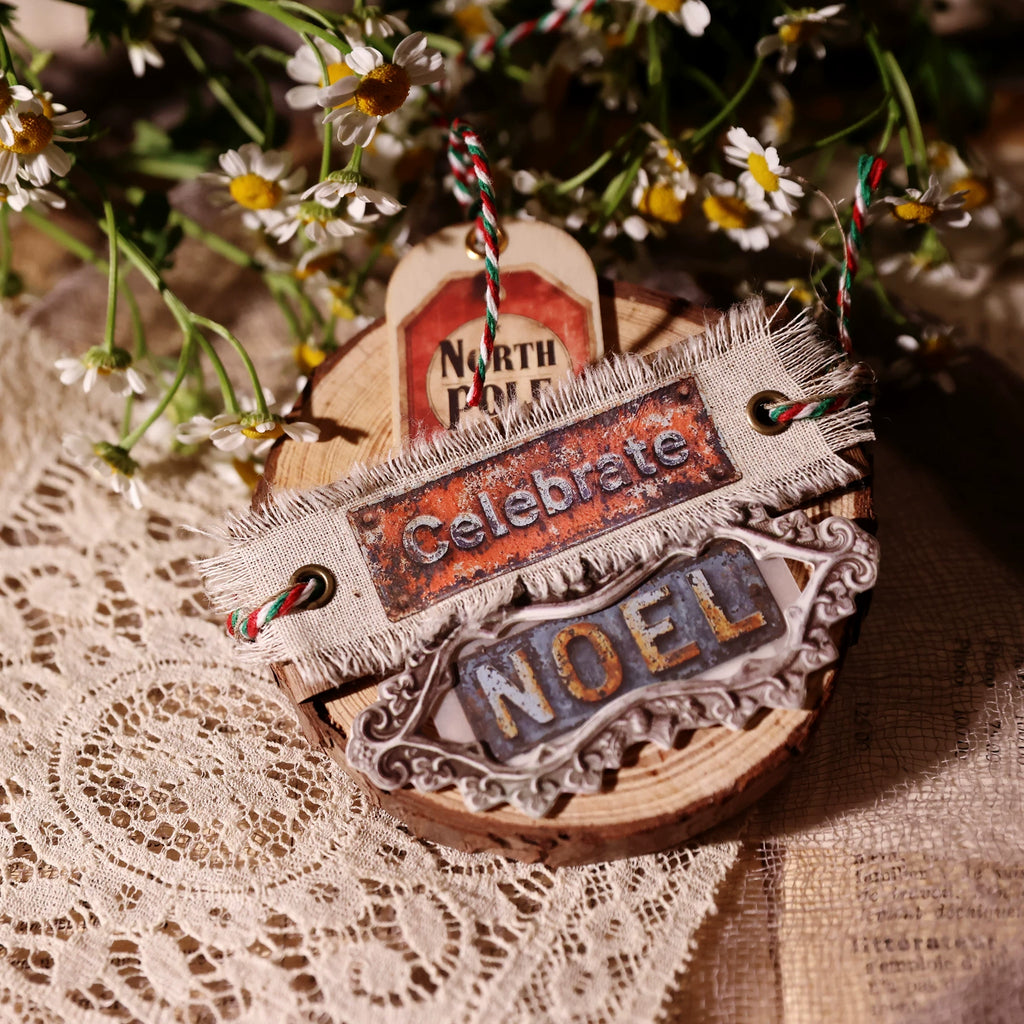 Christmas Signs Matte Rub-on Transfers