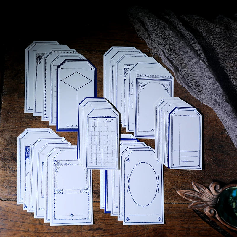 Retro Letterpress Printed Label Tag Cards