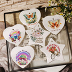 Flower Inspirational Phrases UV-DTF Rub-on Stickers