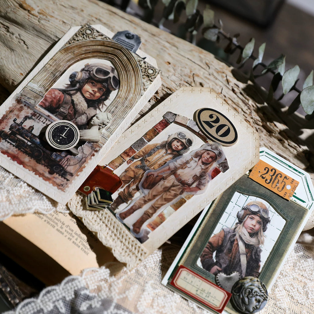 Steam Travel Vellum Stickers