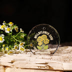 Flower Inspirational Phrases UV-DTF Rub-on Stickers
