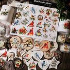Christmas Birds UV-DTF Rub-on Stickers