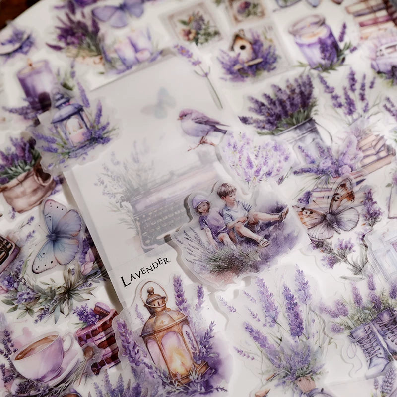 Lavender Vellum Stickers