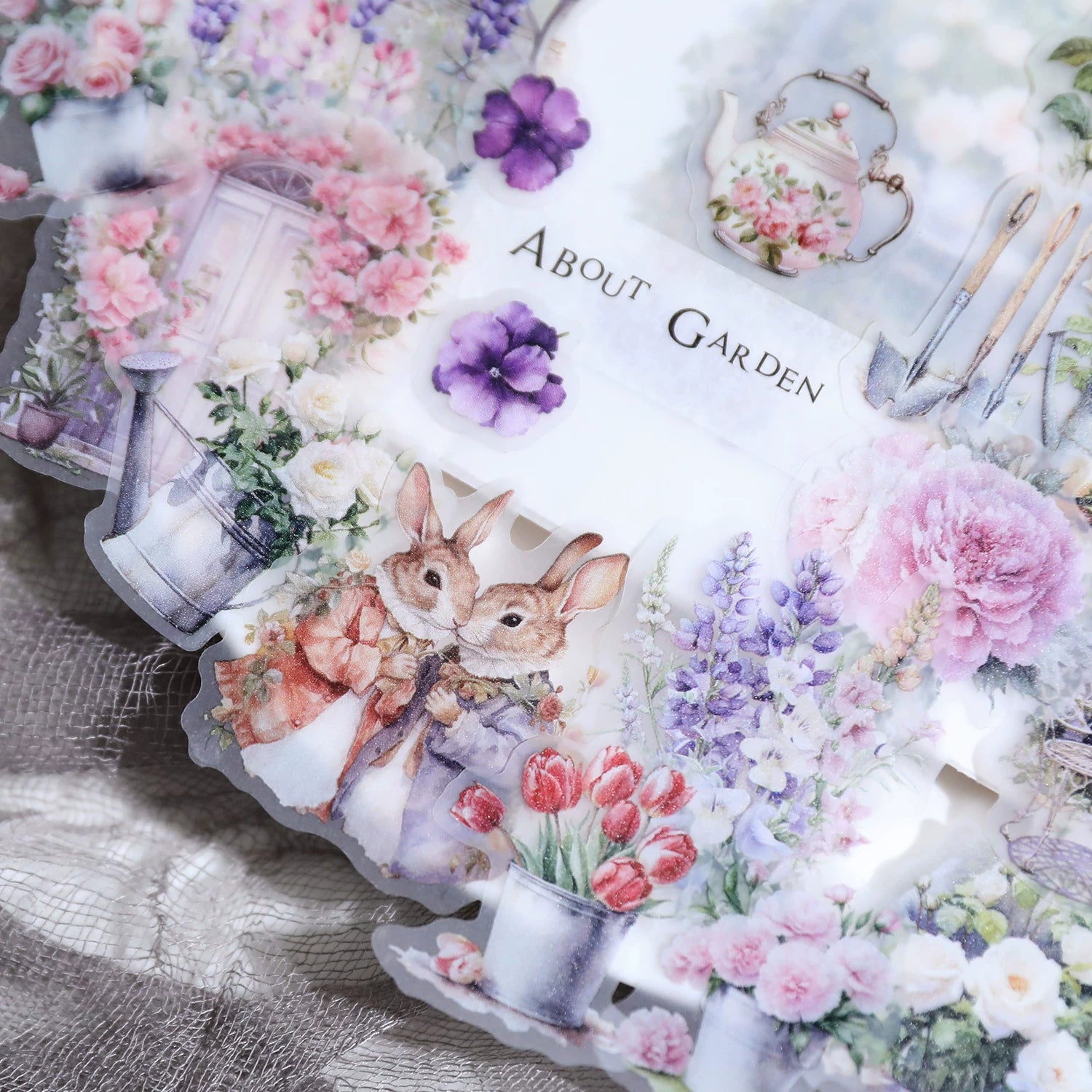 Spring Easter Garden Vellum Stickers