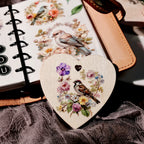 Flowers and Birds UV-DTF Rub-on Stickers