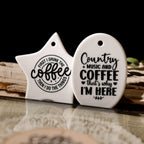 Coffee Phrases UV-DTF Rub-on Stickers