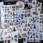 Halloween Dark Matte Rub-on Transfers