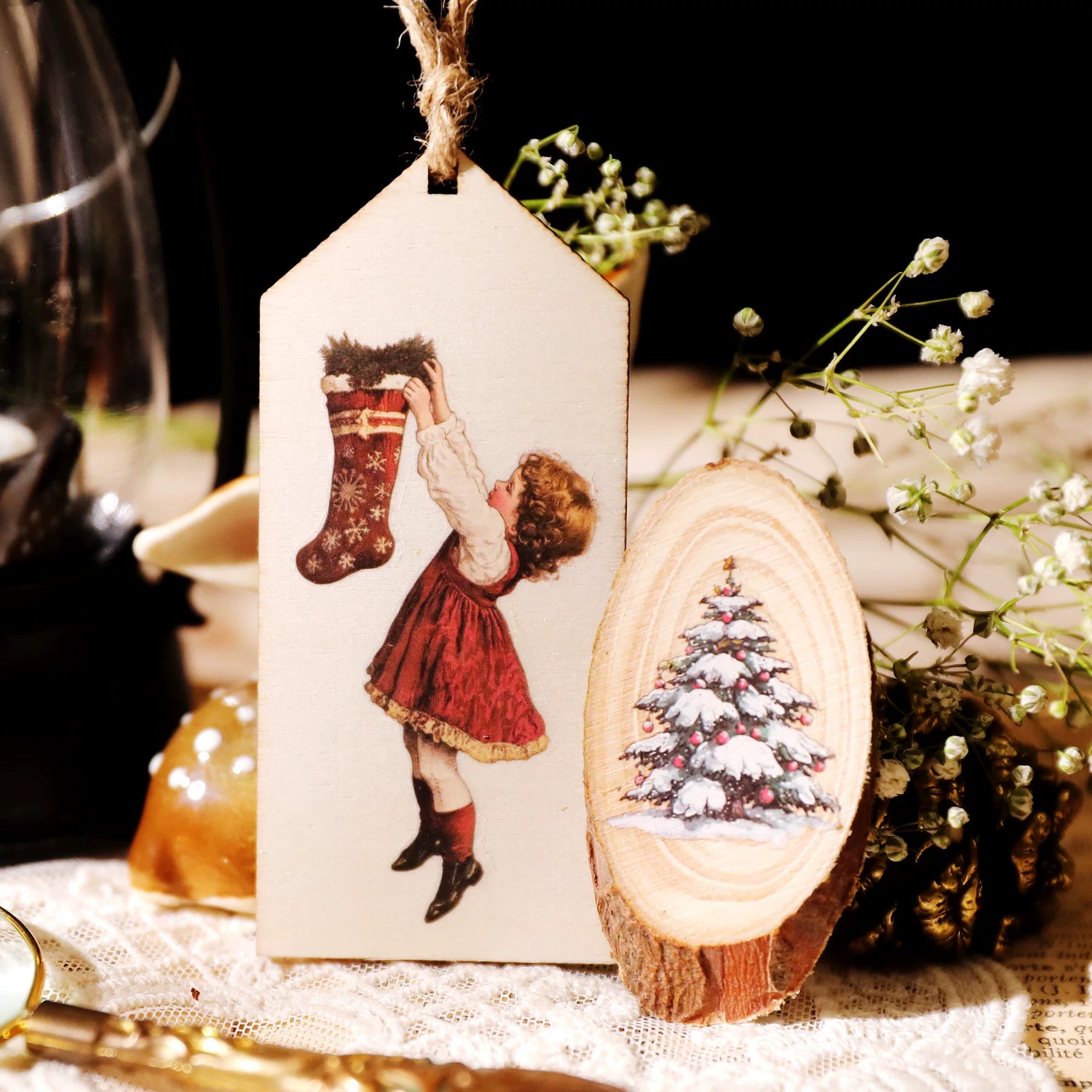 Christmas Matte Rub-on Transfers