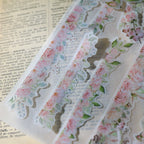 Pink Roses Vellum Stickers