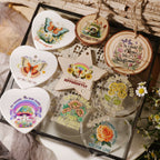 Flower Inspirational Phrases UV-DTF Rub-on Stickers