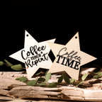 Coffee Phrases UV-DTF Rub-on Stickers